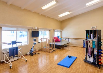 Rehab gym at the Devonshire Care facility