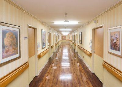 Hallway at the Devonshire Care facility